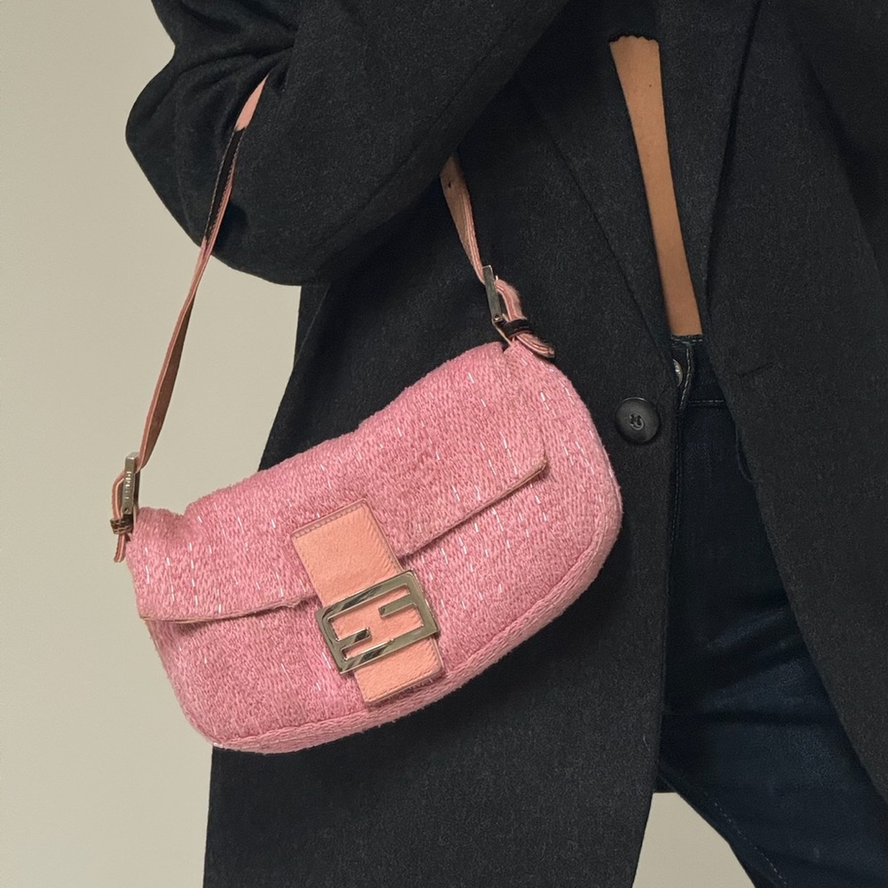 SOLD — Fendi Beaded Knit Baguette